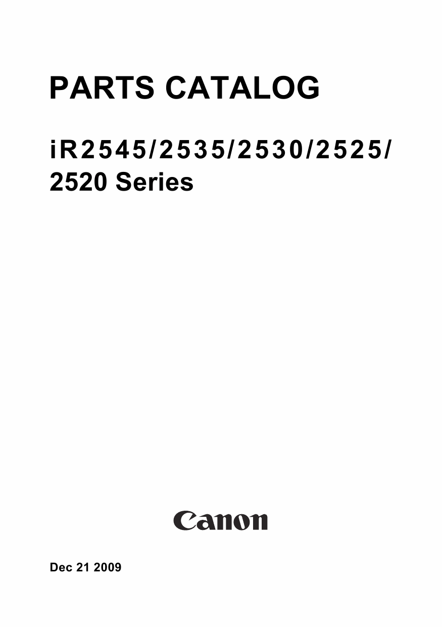 Canon imageRUNNER-iR 2520 2525 2530 2035 2045 i Parts Catalog-1